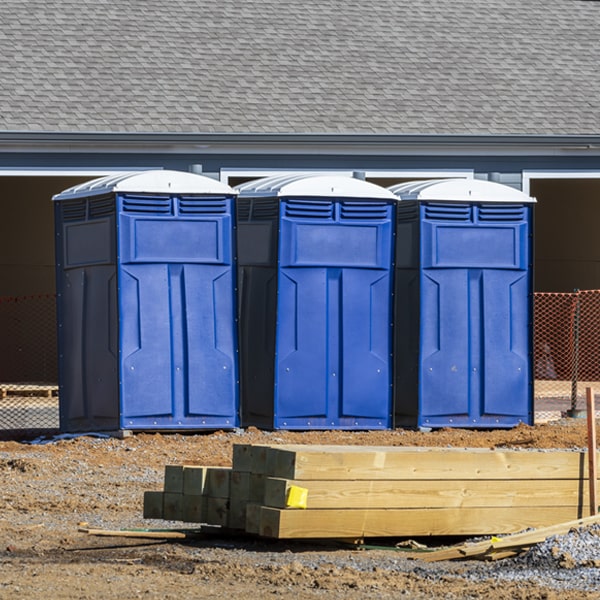 how can i report damages or issues with the portable toilets during my rental period in Westminster SC